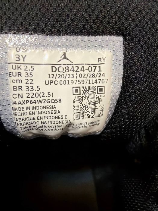 Детские кроссовки Jordan's, размер 35, оригинал