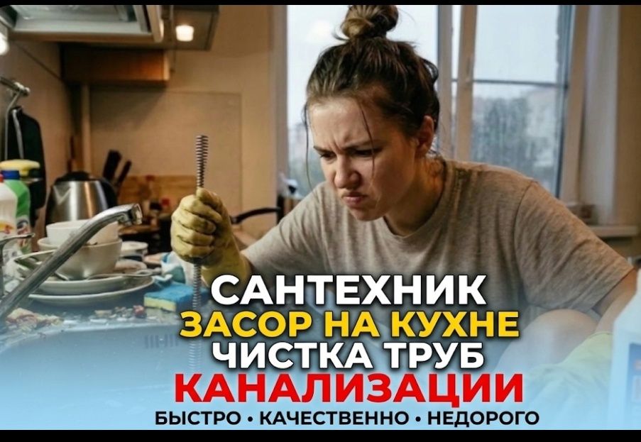ЗАСОР. Чистка конализации аппаратом 24/7. Услуги сантехника. Сантехник