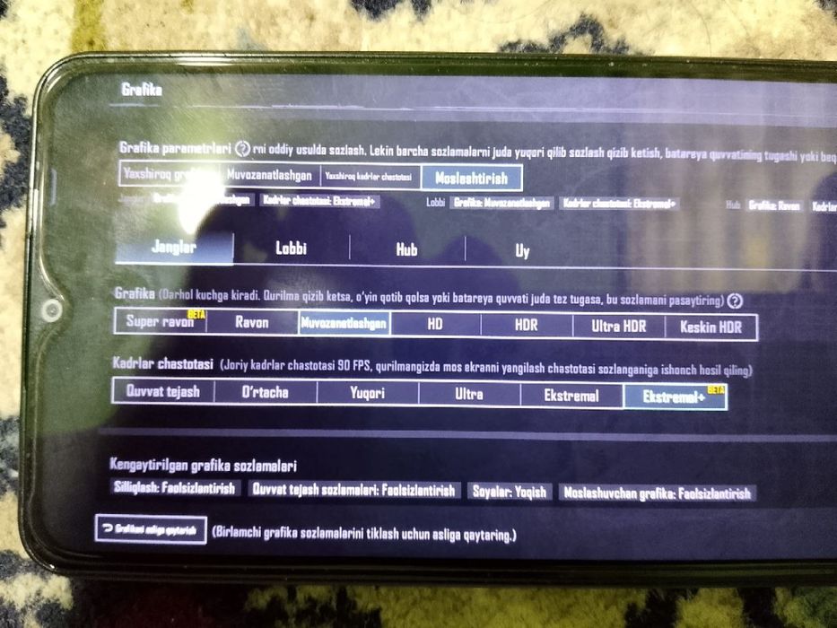 Vivo y27s 1mln700ming 120FPS