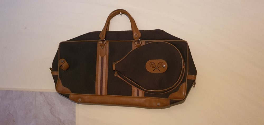 Кожен куфар сак за тенис бадминтон федербал