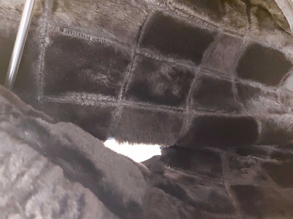 Reducere la vestă din piele naturală, îmblănită, pt domni (L,XL)