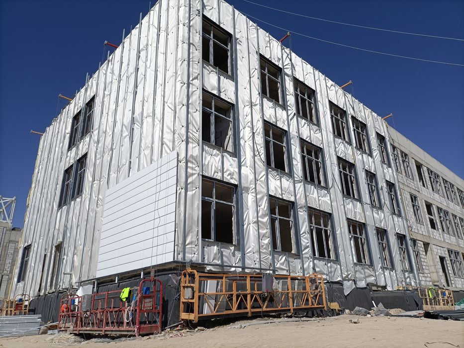 Фасадные работы. Вентилируемый фасад. Линеарные панели. ФЦП.