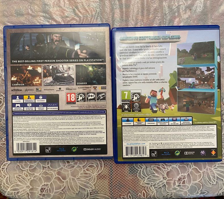 Minecraft И Call of duty Cold War PS4 Игри