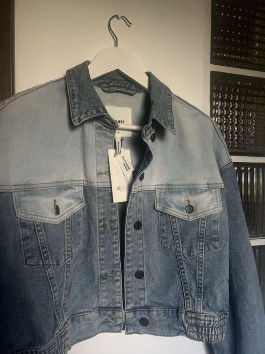 Geaca de blugi crop OBJECT denim mărimea S premium 80’s model