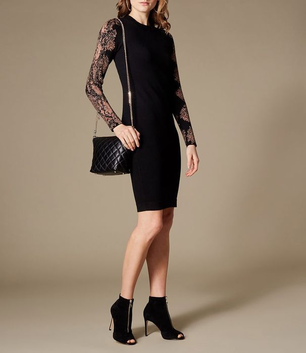 Karen Millen елегантна рокля с акцент на гърба