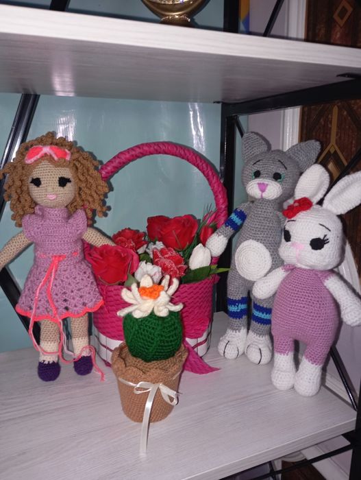 Ручная работа вязанные игрушки