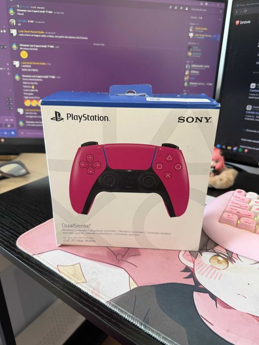 Controller Wireless PlayStation 5 DualSense V2, Cosmic Red