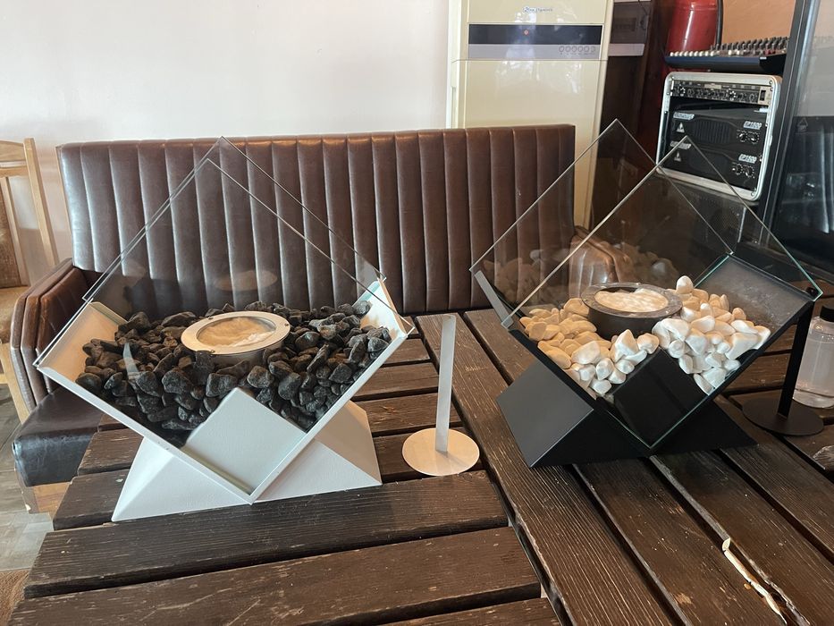 Камина за маса  метална