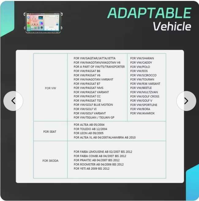 Navigatie dedicata VW Passat B6 B7 2005 - 2015