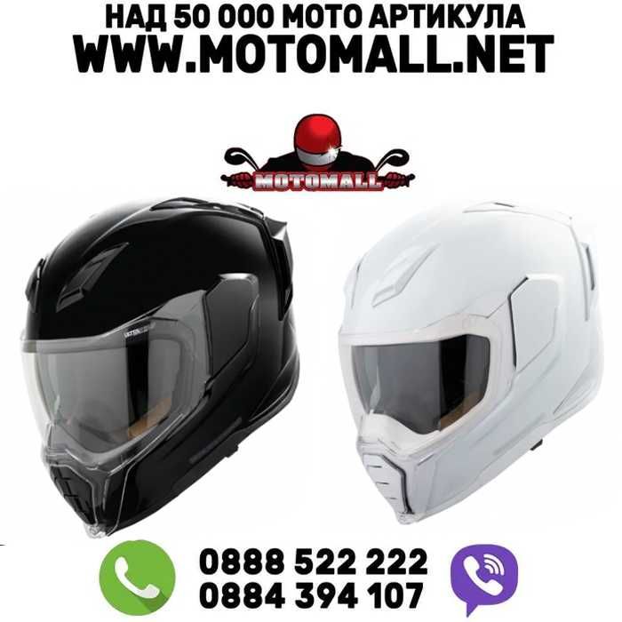 Каска ICON Ultraflite™ Solid MIPS® BLACK GLOSS ново модел 2026