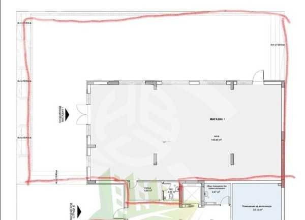 483кв.м. търговско помещение в Смирненски 73133