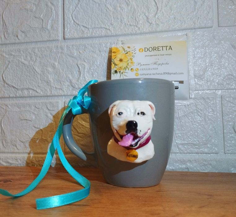 Чаши с декорация от полимерна глина