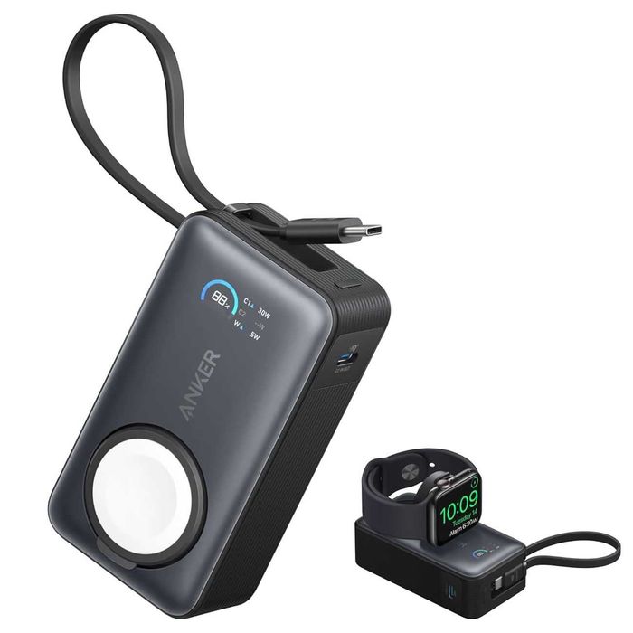 Anker MagGo за Apple Watch 35W външна USB-C батерия