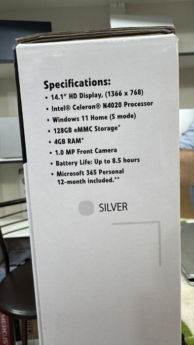 Ноутбук HP 14” — Intel Celeron N4020 / 4GB RAM / 128GB SSD(eMMC)