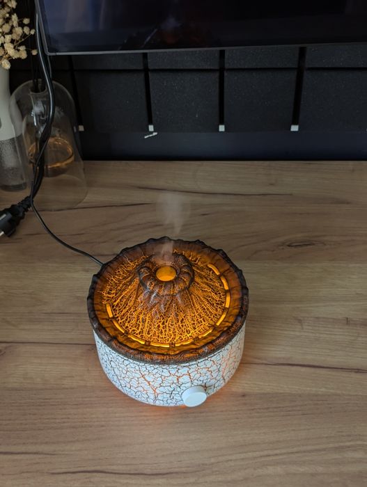 [Uleiuri incluse] Umidificator , lampa de veghe , stil vulca, cadou