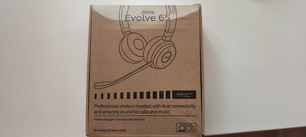Чисто нови безжични слушалки Jabra Evolve 65 SE MS Stereo