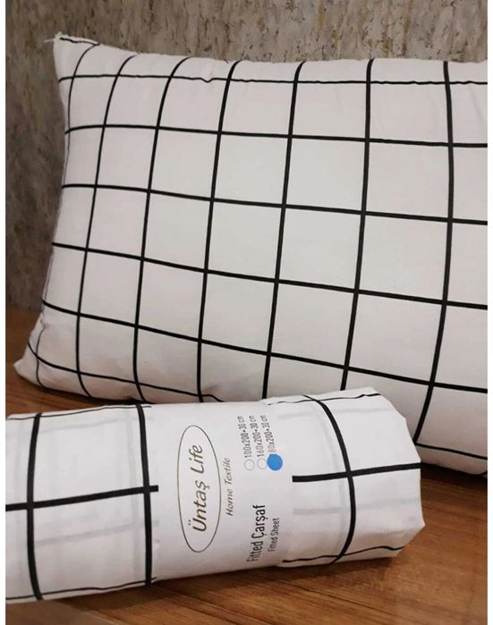 Единичен еластичен чаршаф и калъфка за възглавница
100*200