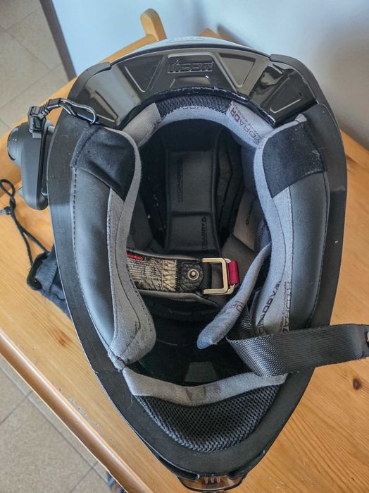 Icon Airflite Quicksilver + Sena SMH5 - Мото каска, размер L