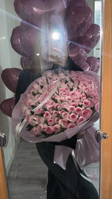101 шт голландских роза