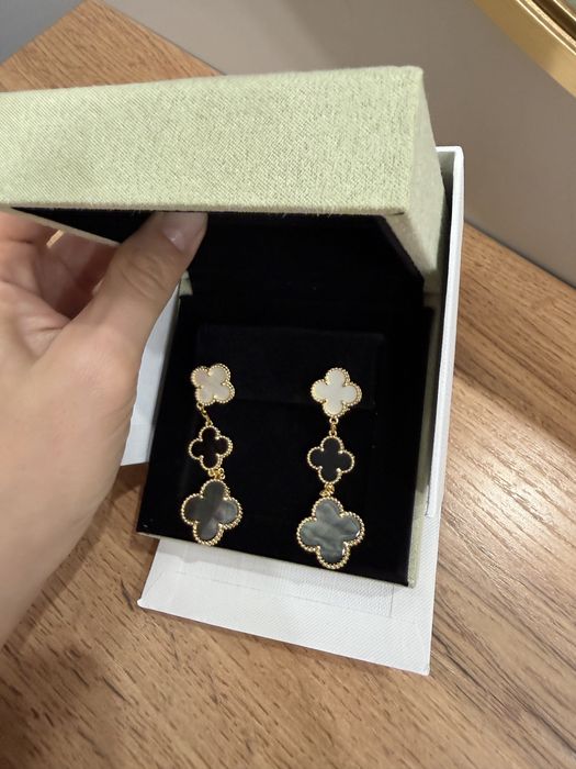 Серьги Van Cleef & Arpels 3 мотива