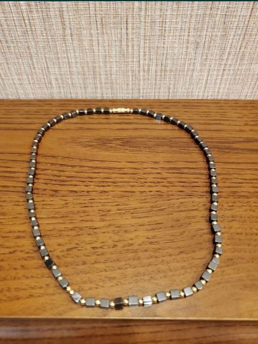 Бусы натуральный камень гематит