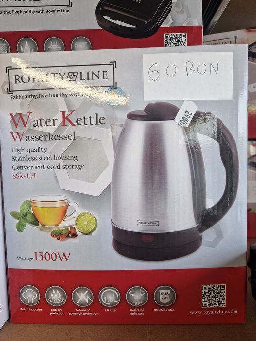 Fierbator, Royalty Line, 728947, Inox, 1500 W