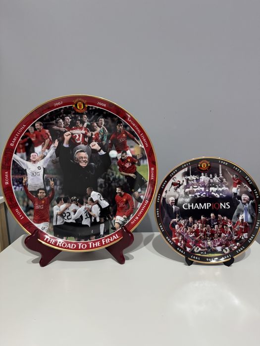 Колекционерска чиния Manchester United – The Road to the Final 2007/2008 (Danbury Mint)