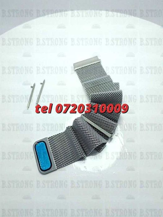 Bratara Ceas 22mm Magnetica Metalica Silver Sau Neagra