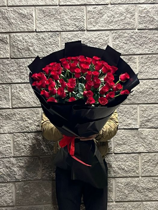 Красные розы по 350тг
