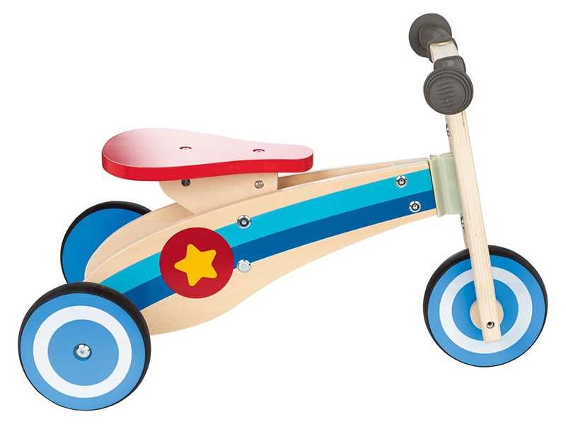 НОВИ!  Дървен велосипед триколка за бутане колело за баланс
