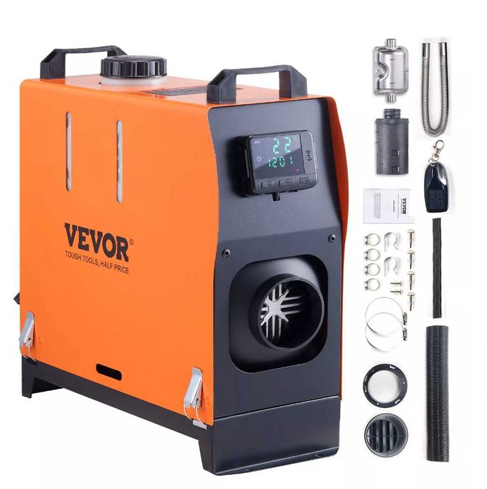 Дизелова суха печка / вертикална Марка: VEVOR  5-8 kW - 12/24 V