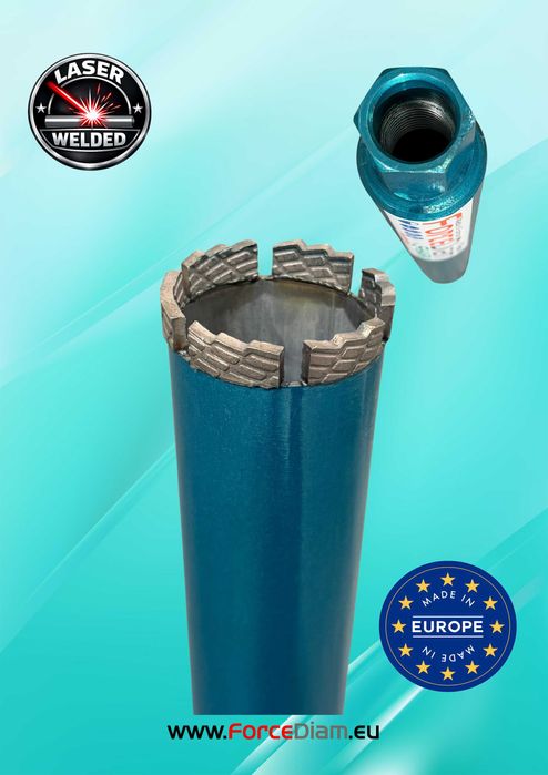 Ø62 Carota Diamantata ForceDiam Shark, Diametru 62mm,L 450mm, 1 1/4″