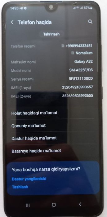 Samsung galaxy A32