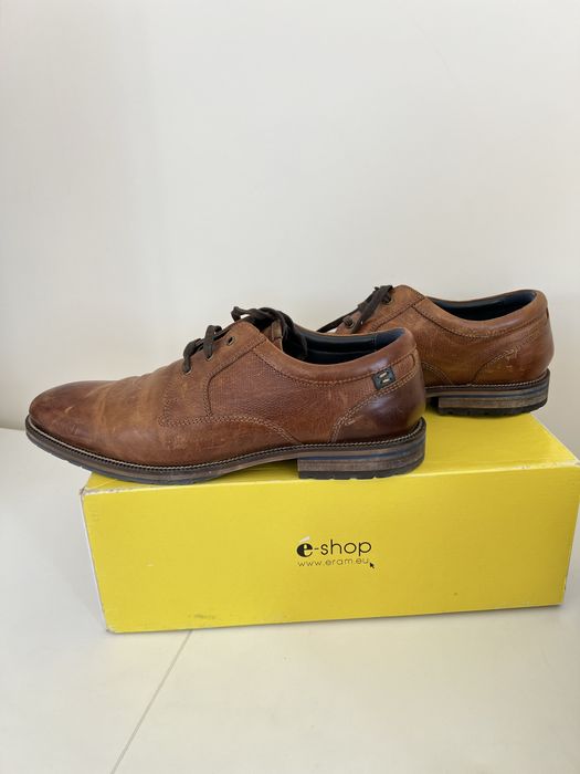 ERAM Men’s Official Brown Genuine Leather Dress Shoes 42-43”