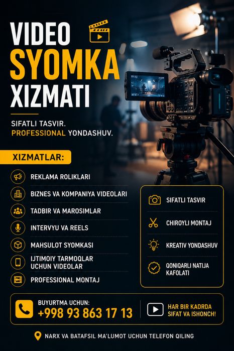 Video syomka xizmati