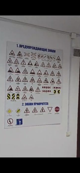 Плакаты со знаками ПДД РК