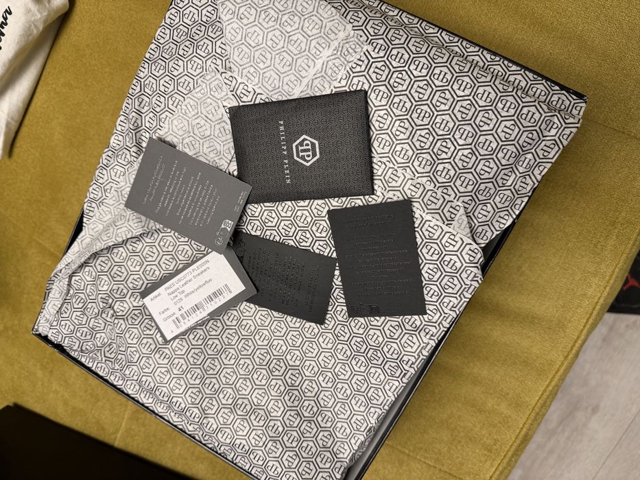 Philipp Plein Nappa Leather Low Top Sneakers