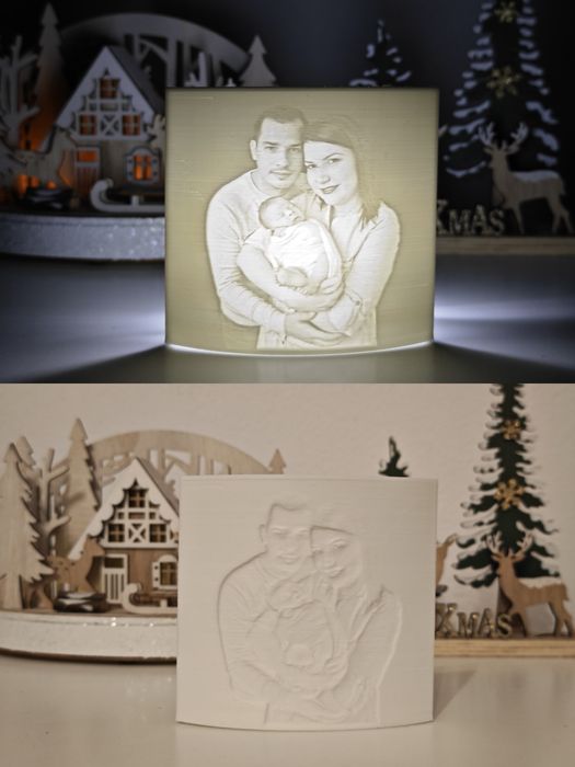 Lampa printata 3D - cadou personalizat