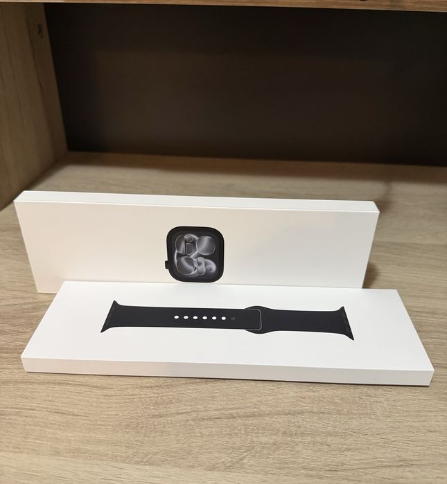 Apple Watch Series 11 Cellular 46mm Jet Black – Като Нов