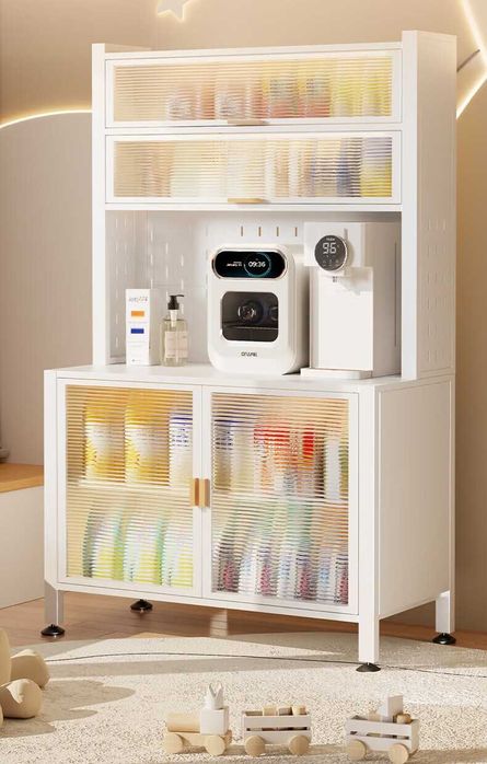 Кухонный универсальный шкаф для посуды и техники