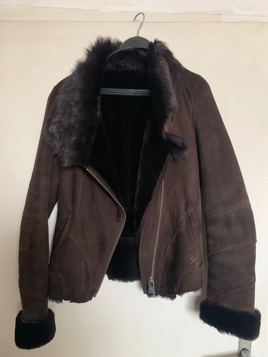 Късо палто от естествена кожа