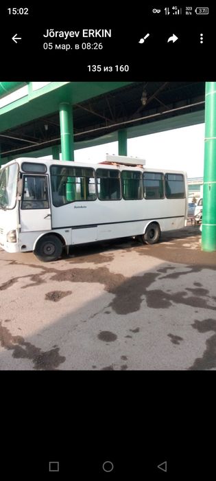 Исузи автобус сотилади метан