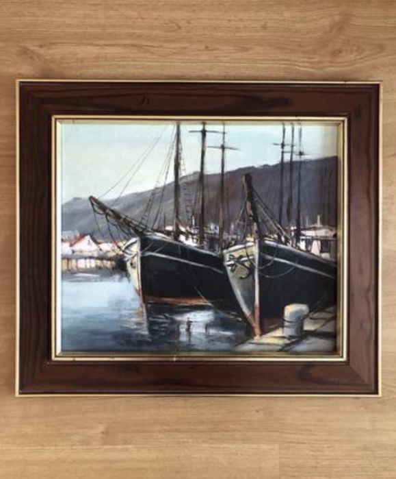 Картина Морска с лодки