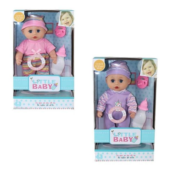 Kукла със звук залъгалка и бутилка