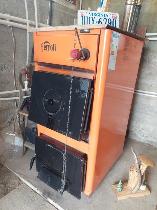 Centrală termică, combustibil solig ( lemne, cărbune) Feroli, 35 kw