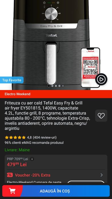 Air Fryer Tefal 4.2L