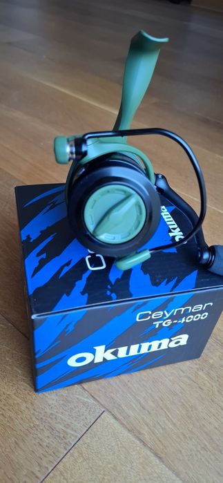 Mulineta spin, feeder Okuma Ceymar TG-4000 Tactical Green, Noua