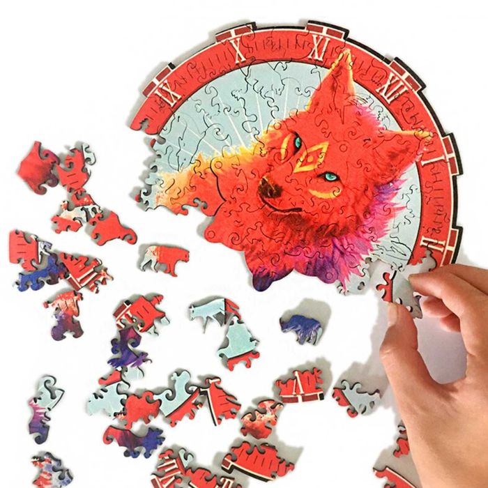 Дървени пъзели  с животни в 9 модела часовник / лазерна изработка.