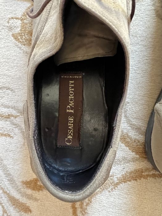 Мъжки обувки Cesare Paciotti бежов велур