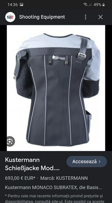 Jacketa tir sportiv,Kustermann, bărbați, M,L